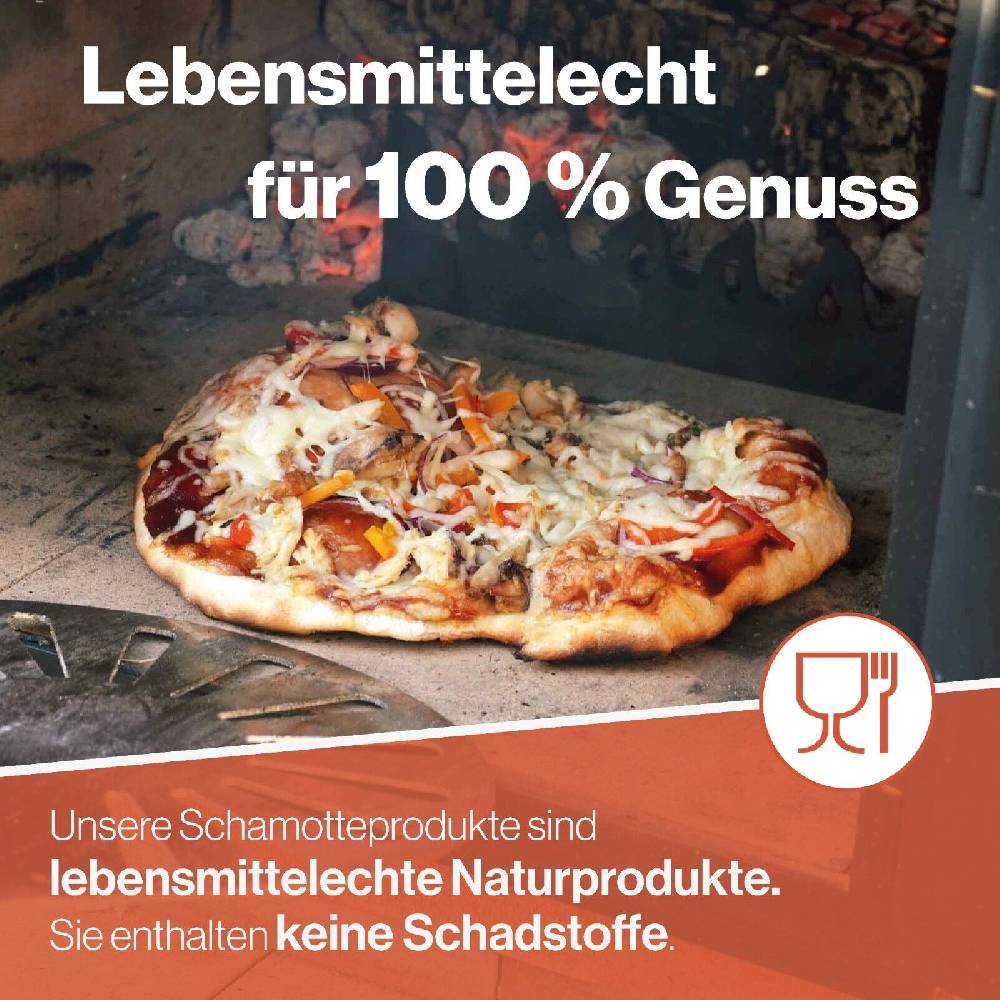Feuerfest123 Schamottsteine Schamottplatten Schamotteplatte | Für Kamin, Ofen [Feuerfest 123] Begrenztes Angebot