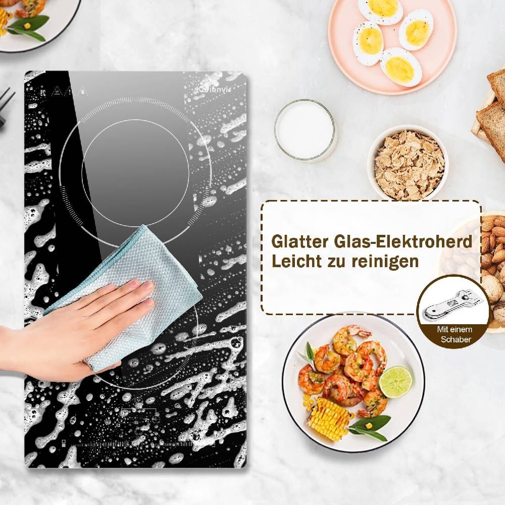 Pertrion Shop Kochfeld Doppel Einbau & Arbeitsplatte Kochplatte 3200 Watt Glas 2 Kochzonen Online Shopping