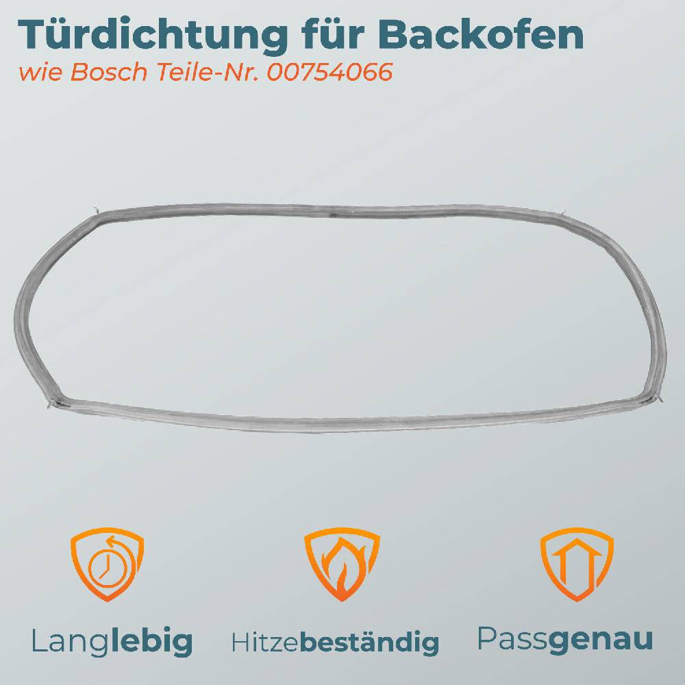 kenekos Backofendichtung Türdichtung Gummi passt für Bosch Siemens Neff 00754066 754066 Saisonschlussverkauf