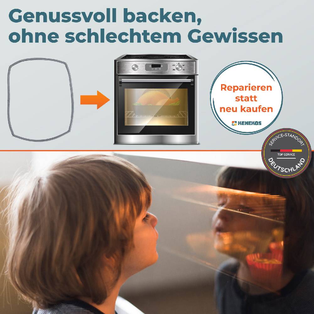 kenekos Backofendichtung Türdichtung Gummi passt für Bosch Siemens Neff 00754066 754066 Saisonschlussverkauf