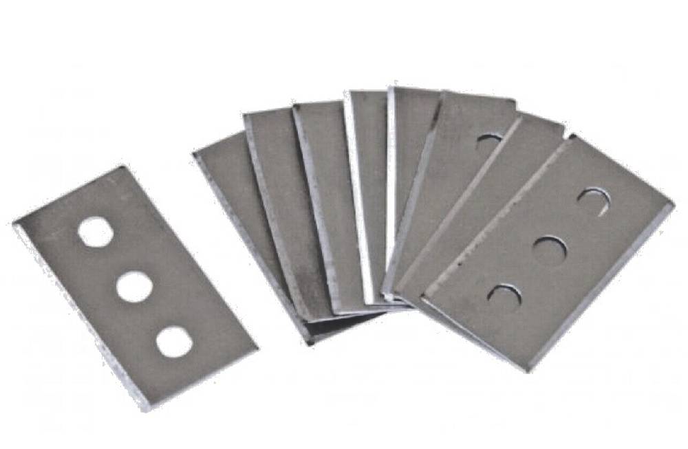 SLL24 10 DOPPEL Ersatzklingen EXTRA DICKE KLINGEN Ceranfeldschaber Kochfeldschaber