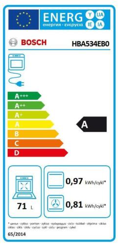 Monbeck Versandhandel Bosch Serie 4 HBA534EB0 71L Eingebaut Backofen - Schwarz Bis zu 55% Rabatt