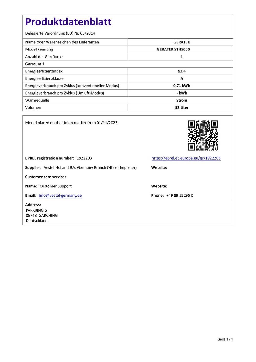 dealforless-shop Standherd 50 cm weiß Glaskeramik Kochfeld Backofen Glastür Geratek Online