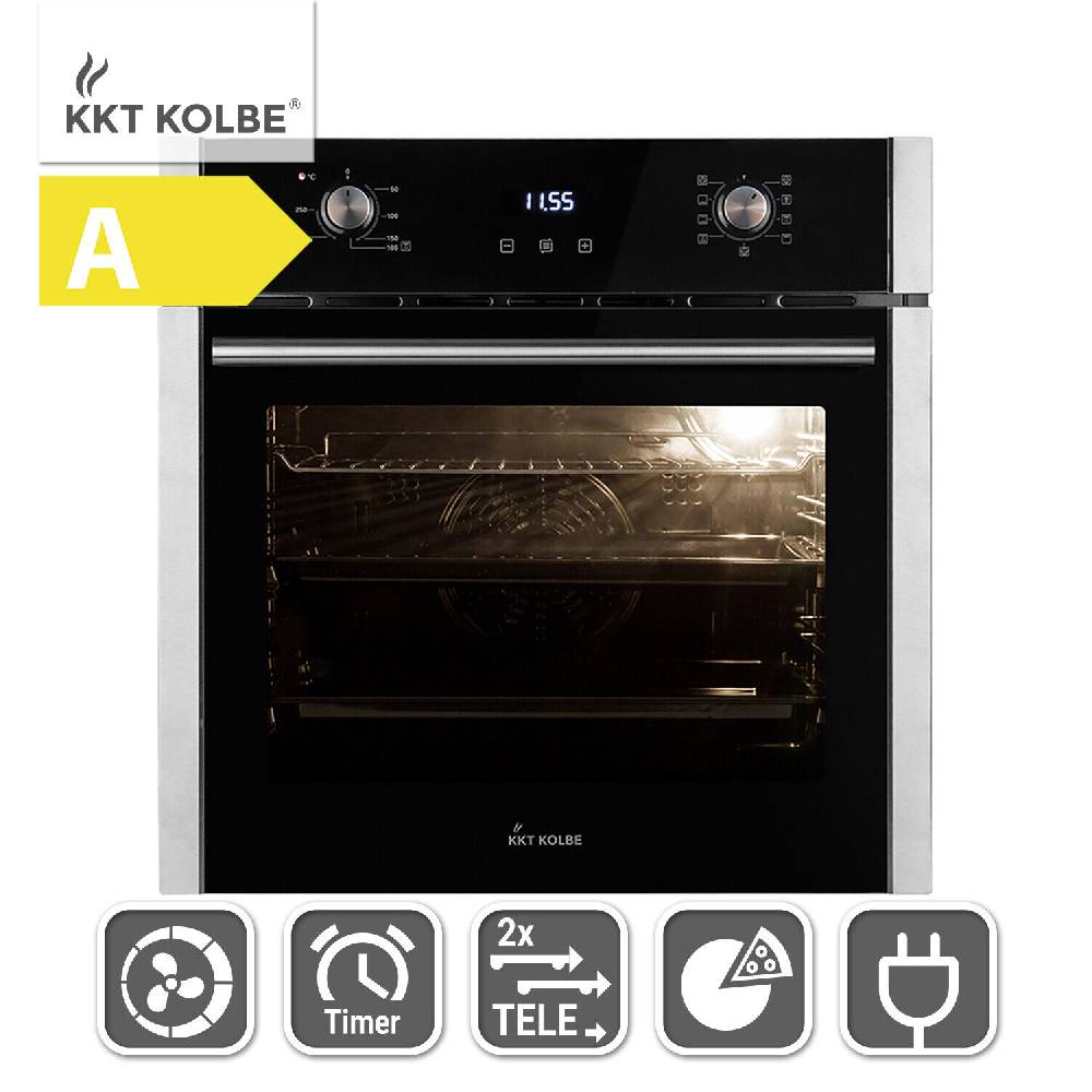 KKT-KOLBE KKT KOLBE Einbaubackofen autark 60cm Heißluft Grill-Bratsystem Teleskopauszug