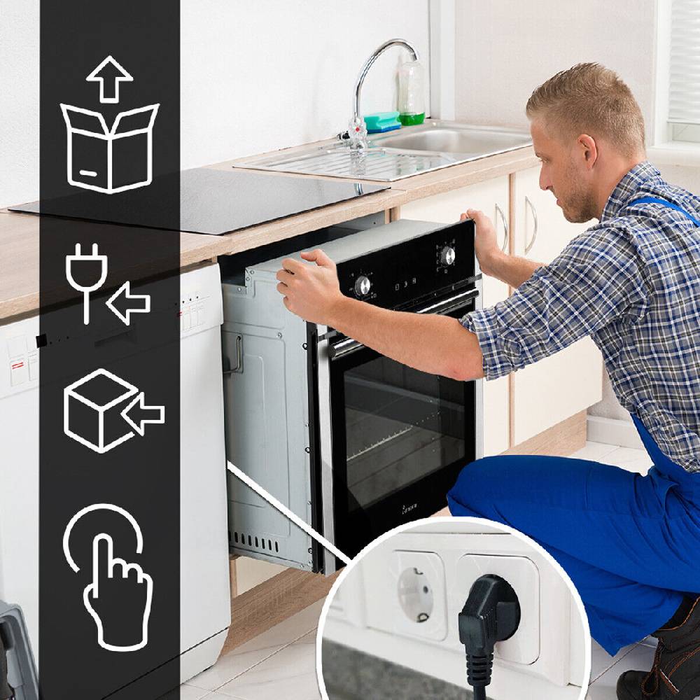 KKT-KOLBE KKT KOLBE Einbaubackofen autark 60cm Heißluft Grill-Bratsystem Teleskopauszug Outlet