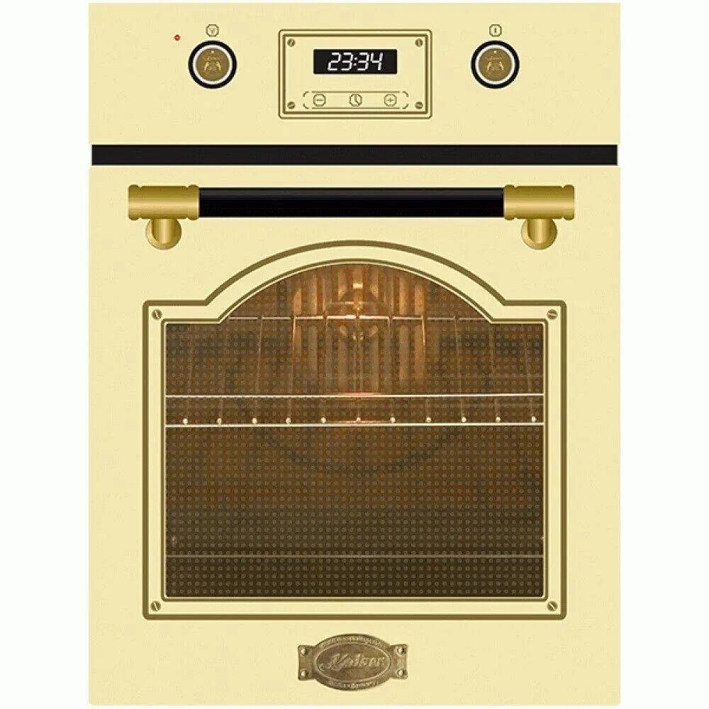 elektroniks-home Kaiser EH 4796 ElfAD Retro Einbau Backofen 45cm, 50L, Easy clean-Emaille