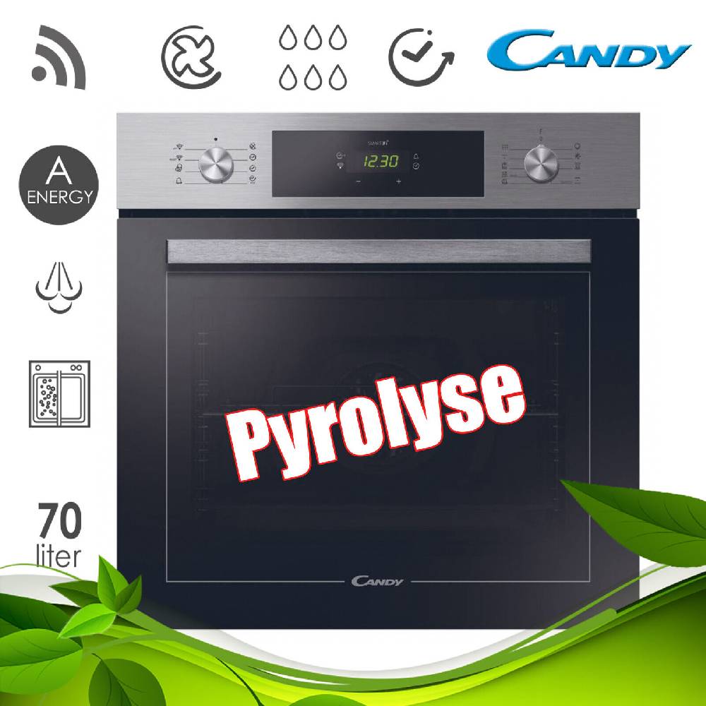 aruh_vertrieb Candy Autarker Pyrolyse Einbau Backofen Herd WIFI Dampfgarfunktion Heißluft
