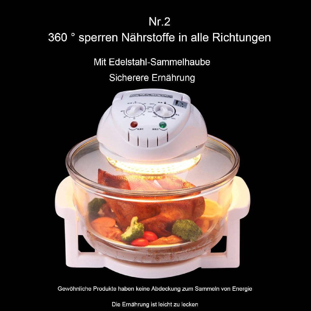 shinetim2 17L Halogenofen Heissluft Turbo Fritteuse Turbo Grill Ofen Konvektionsofen DE Jubiläumsangebot