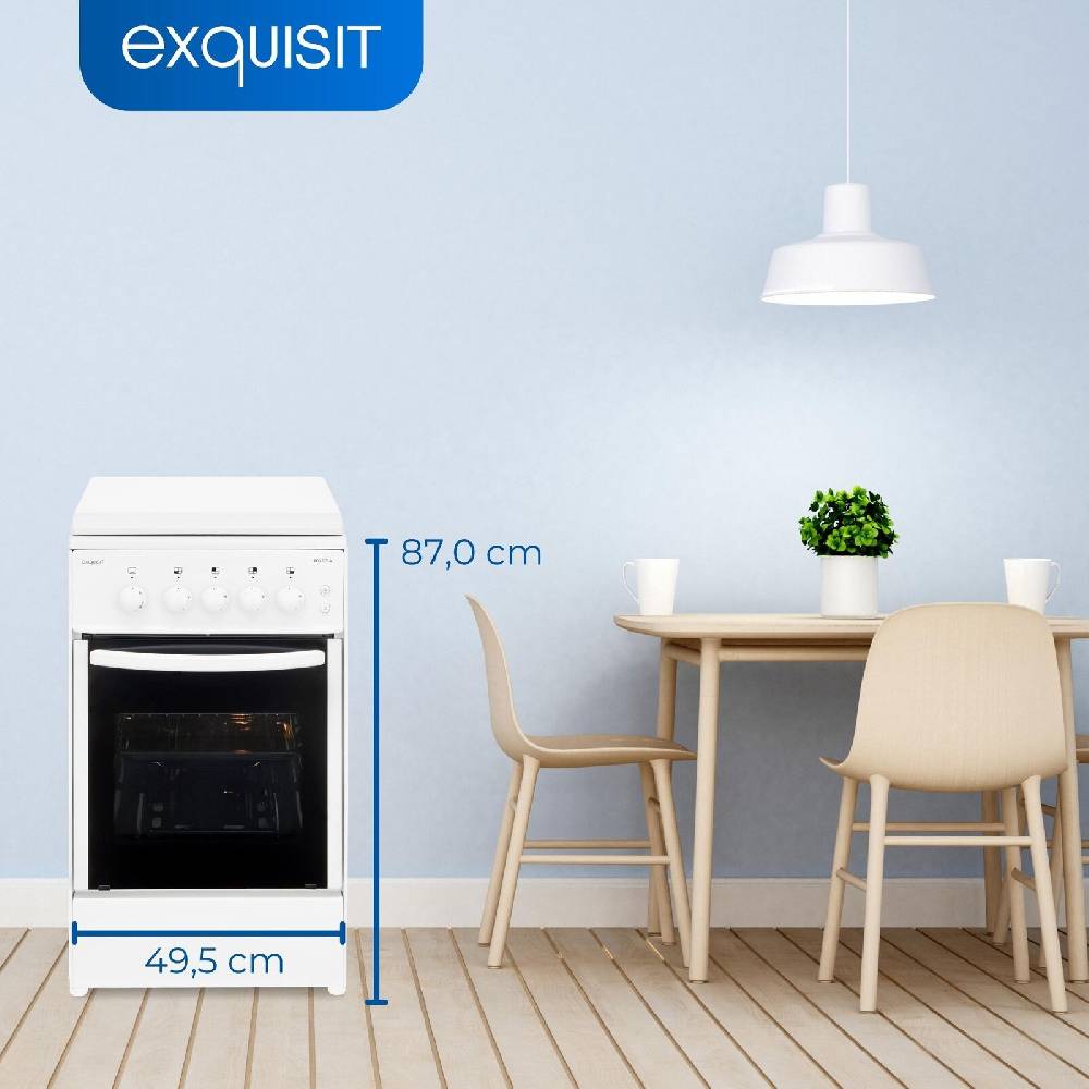 Exquisit Direkt Exquisit Gasherd TF 6 GT-4 | Gas-Standherd | Gaskochfeld | 49 l Gas-Garraum JETZT KAUFEN