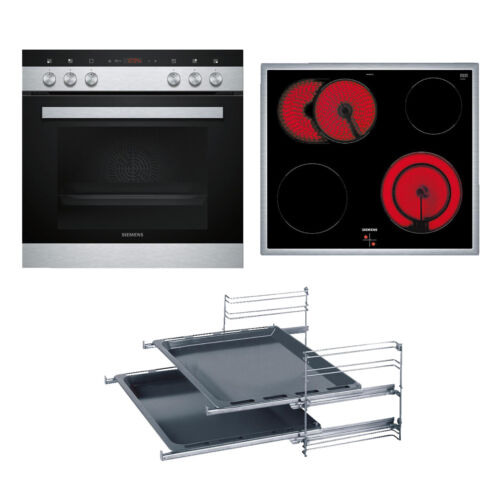 mediamarkt Siemens EQ411TA10 Einbauherdset - Silber