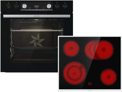Golden Media Gorenje Black Set 4 (BCX6737E05BG + ECD634X) Einbauherd-Set