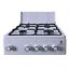 bytronic GmbH Gasline Gasherd SHGG5050THT Gasbackofen mit Thermostat 4 flammig LPG/Erdgas Kostenloser Versand international