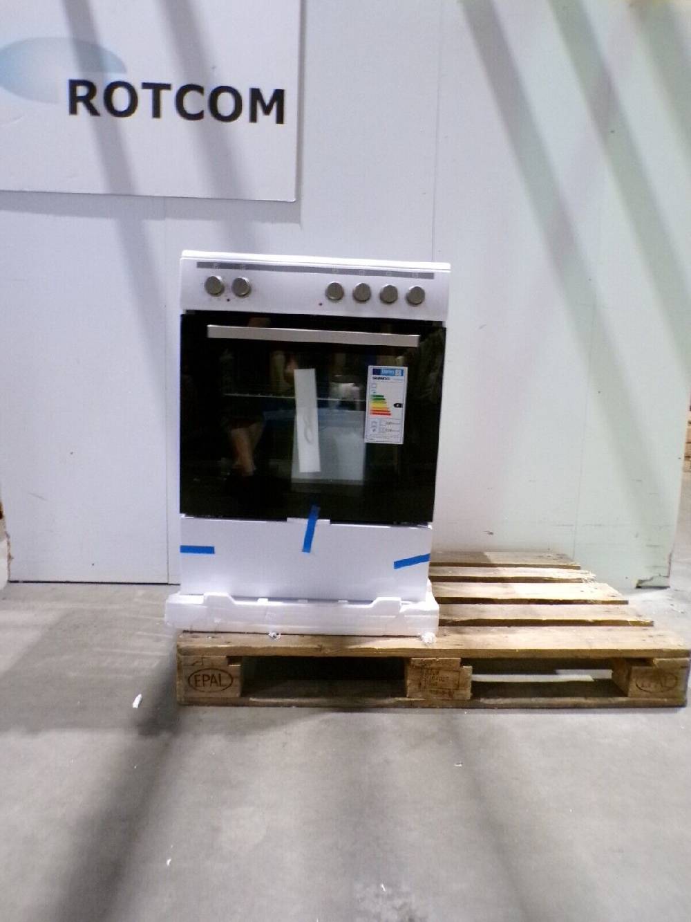 ROTCOM Deutschland Standherd 65L 8 Beheizungsarten Kochfeld Daewoo F6EV22WL2DE RE_RO23693RMA_1