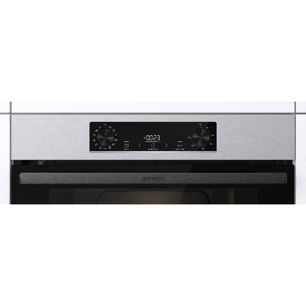 aruh_vertrieb Gorenje Einbau Backofen Pyrolyse Autark Pizza Grill Edelstahl 1-fach Auszug Herd Verkauf