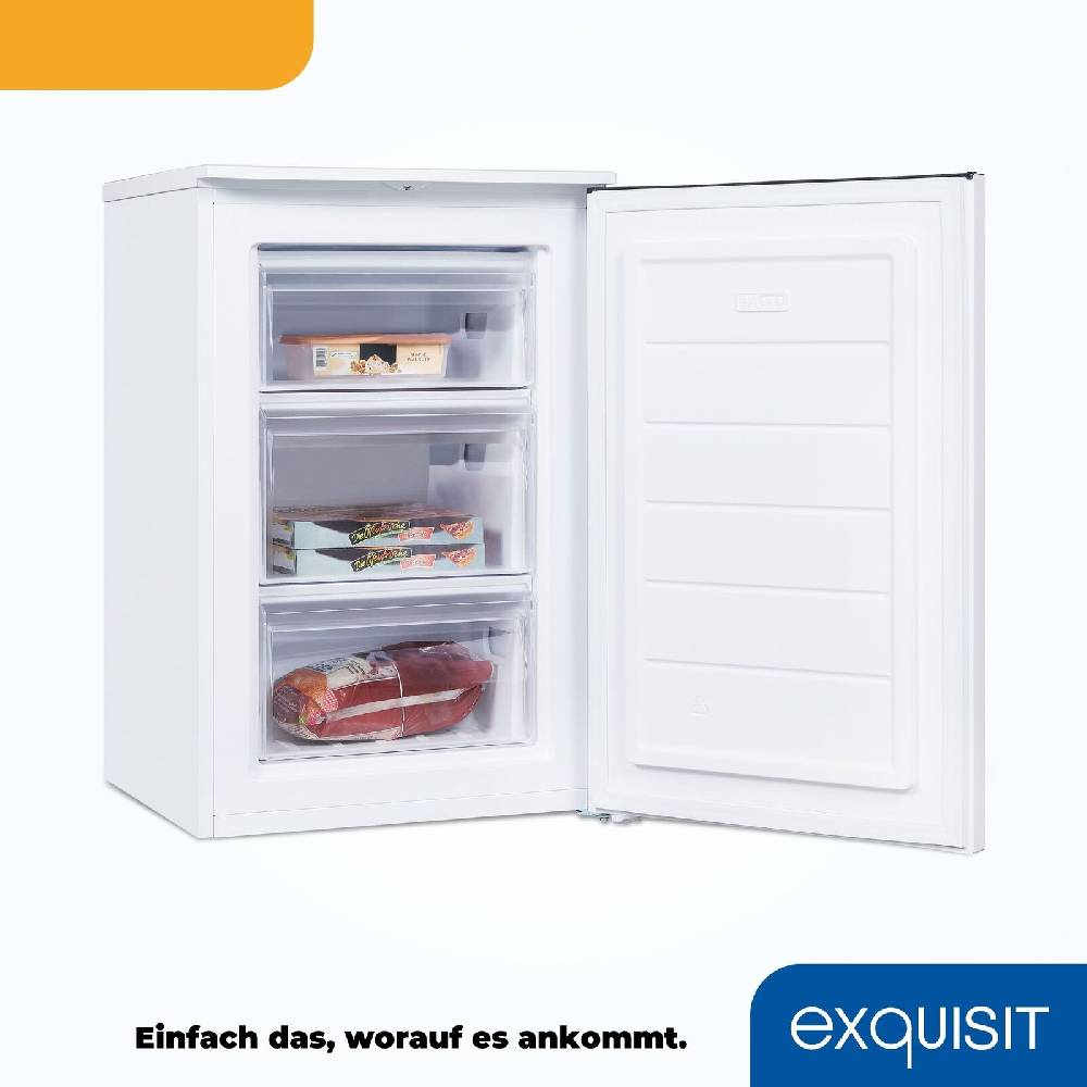 Exquisit Direkt Exquisit Gefrierschrank GS581-040C weiss | 87 l Nutzinhalt | 4 Sterne | Kompakt Blitzverkäufe