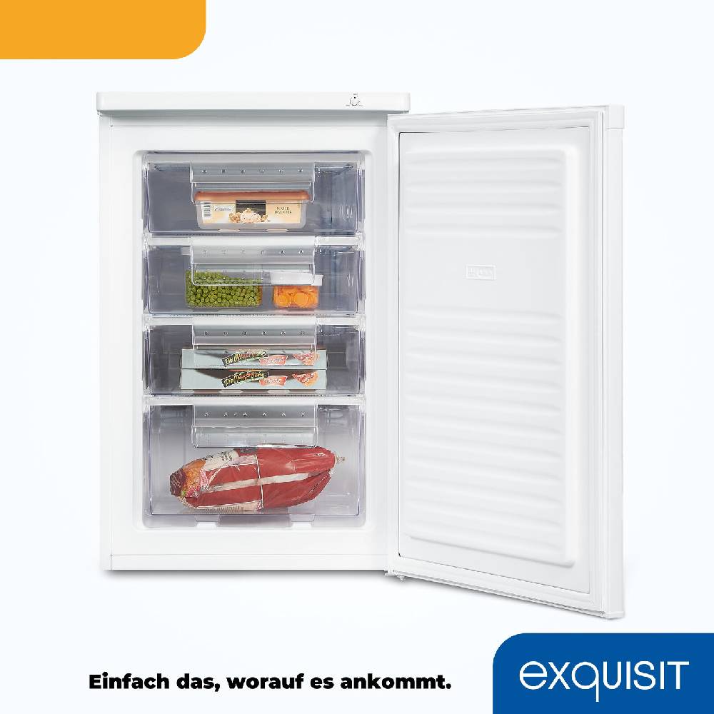 Exquisit Direkt Exquisit Gefrierschrank GS512-040E weiss | 91 Liter Nutzinhalt | 4* Gefrieren Kostenloser Versand