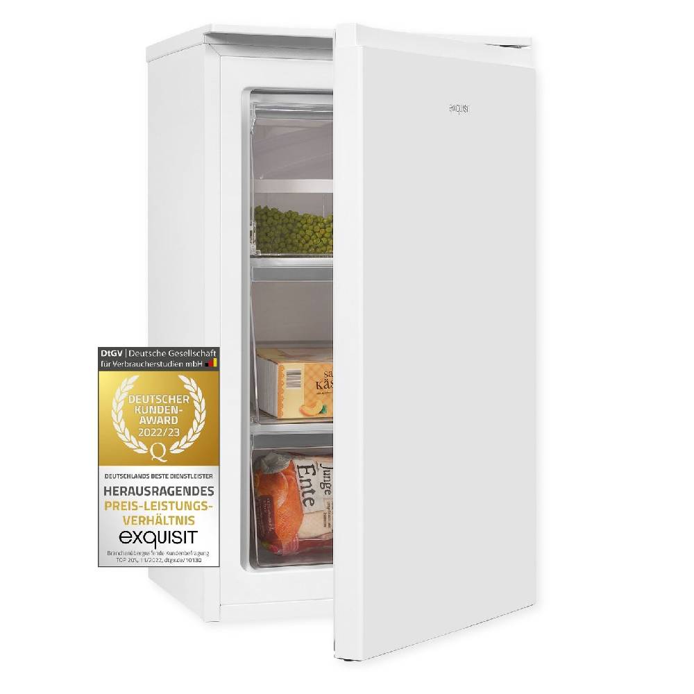 Exquisit Direkt Exquisit Gefrierschrank GS111-010F weiss | 61 l Nutzinhalt | 4*-Gefrieren