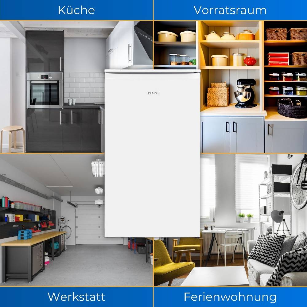 Exquisit Direkt Exquisit Gefrierschrank GS111-010F weiss | 61 l Nutzinhalt | 4*-Gefrieren Online Shopping