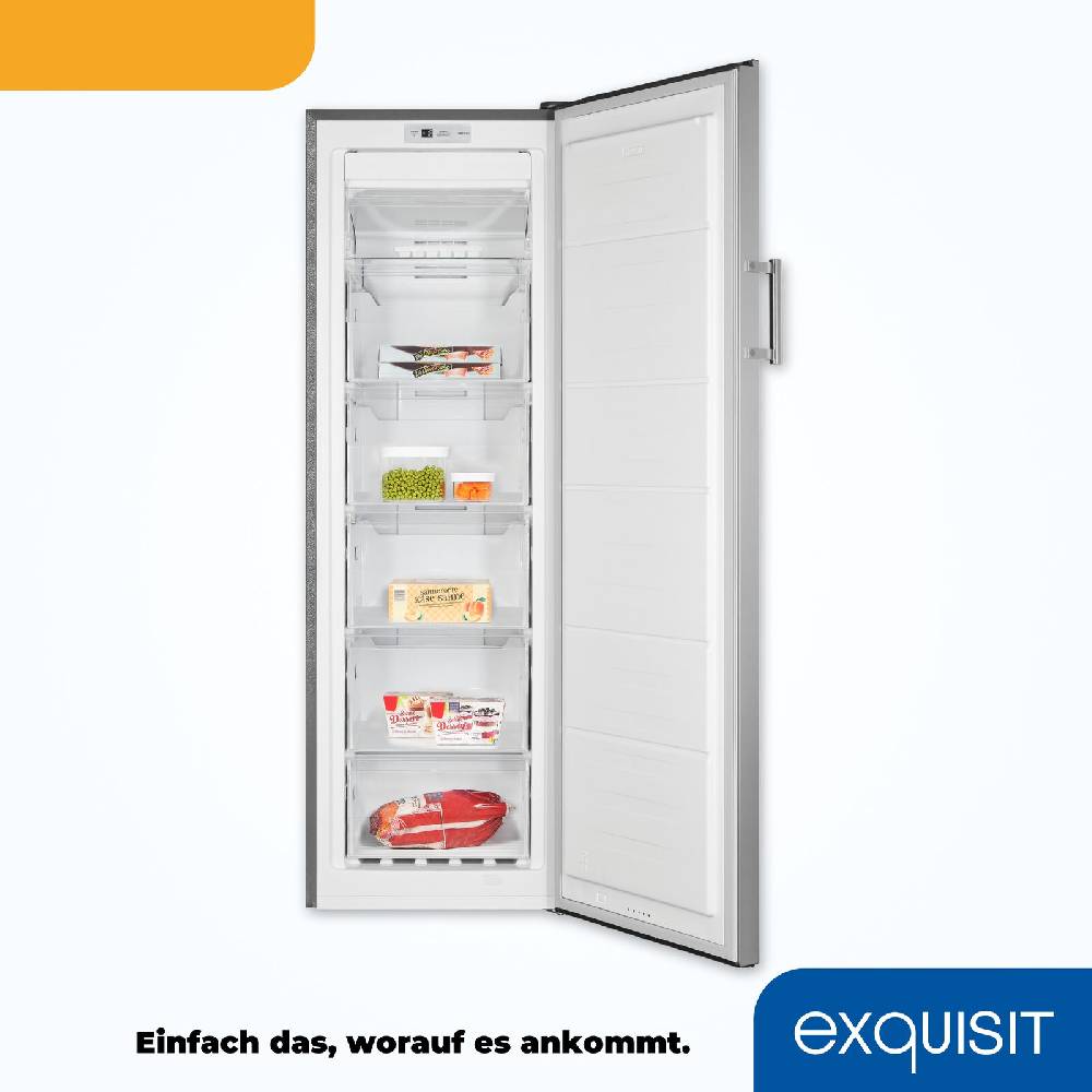 Exquisit Direkt Exquisit Gefrierschrank GS5271-NF-H-010D inoxlook | No Frost | 194 L Neueste Mode