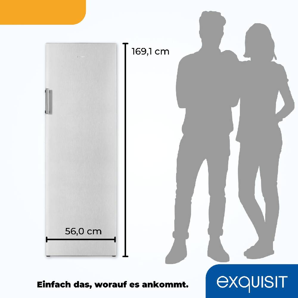 Exquisit Direkt Exquisit Gefrierschrank GS5271-NF-H-010D inoxlook | No Frost | 194 L Neueste Mode