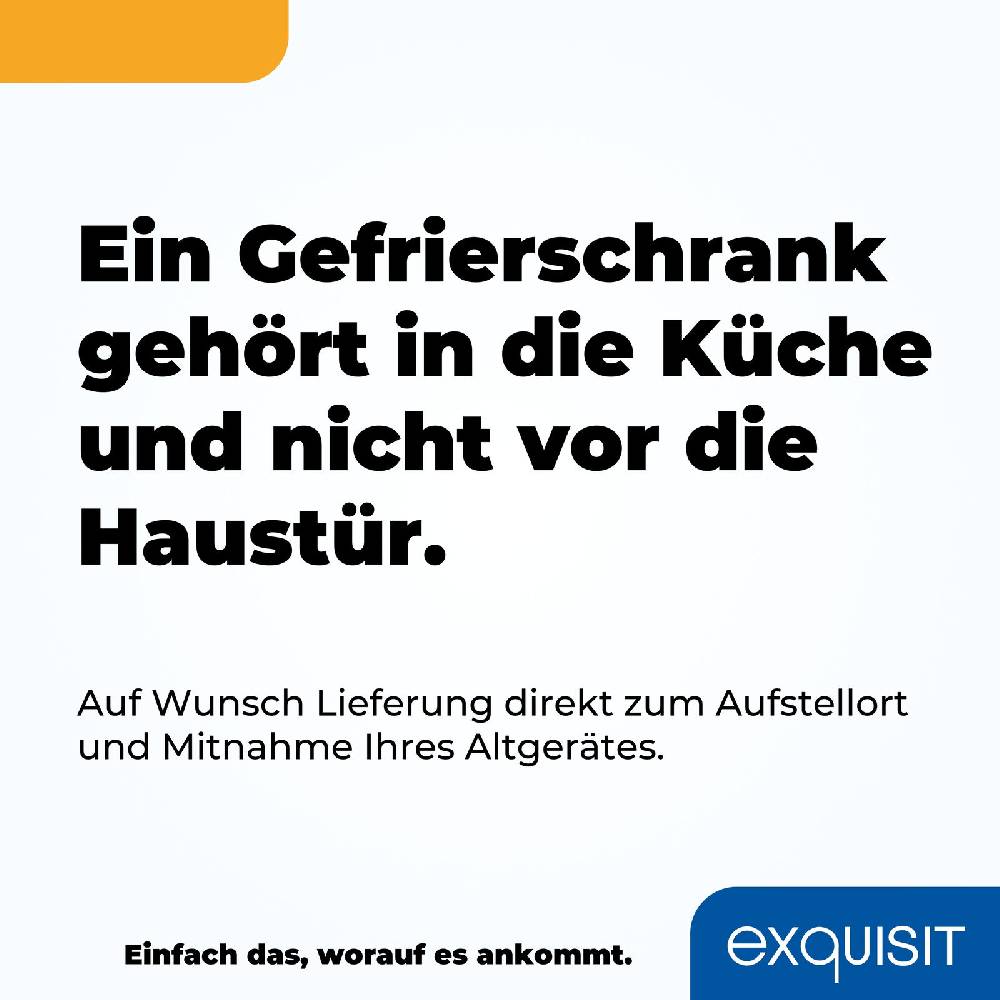 Exquisit Direkt Exquisit Gefrierschrank GS5271-NF-H-010D inoxlook | No Frost | 194 L Neueste Mode