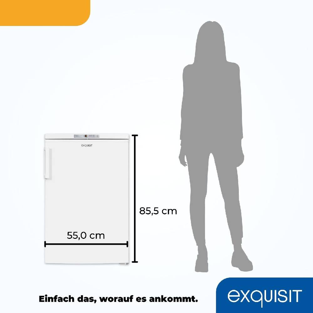 Exquisit Direkt Exquisit Gefrierschrank GS80-HE-040E weiss | 91 l Nutzinhalt | Weiß Online Outlet