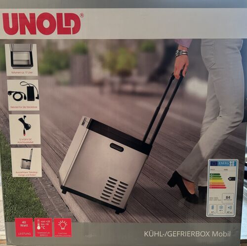 elektrotradeshop UNOLD 48986 Mobil 17L Kühl-/Gefrierbox - Silber/Schwarz
