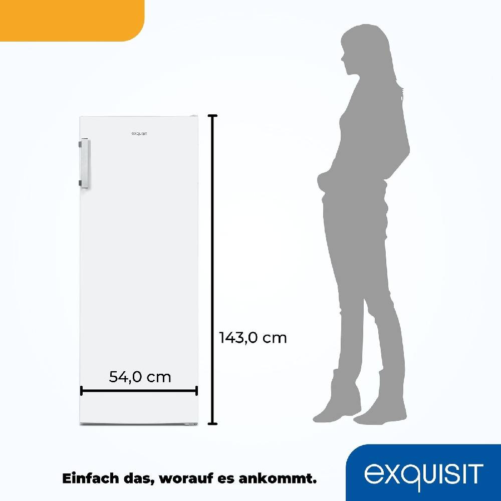 Exquisit Direkt Exquisit Gefrierschrank GS5231-NF-H-040D weiß | 161 l Nutzinhalt | NoFrost | LED Bestseller