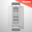 We Will Shop U TELEFUNKEN KTFG15421FS2 188L Gefrierschrank - Silber Tiefpreis