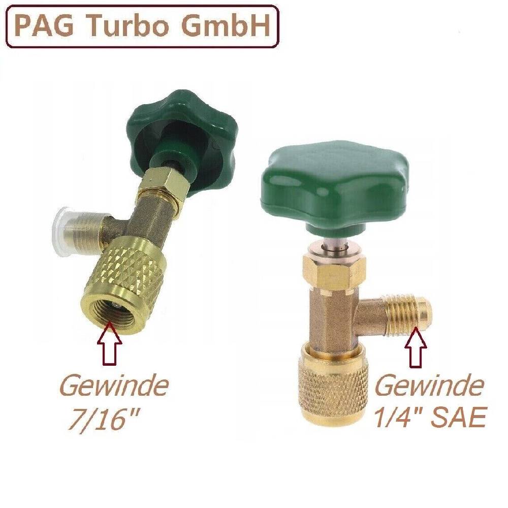 PAG Turbo GmbH Heniotech Kältemittel R290 - 370G / 750ml Propan Einwegdose optional Eckventil Bis zu 60% Rabatt