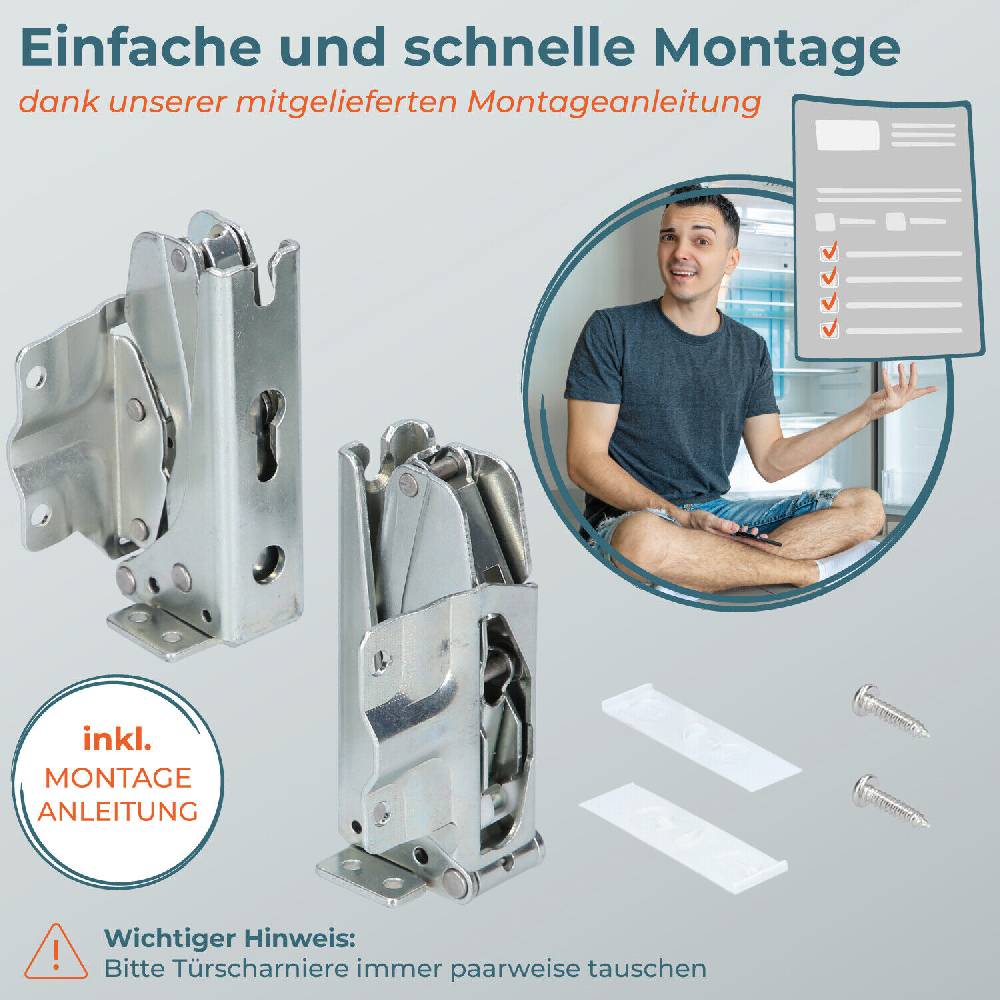 kenekos Scharnier Türscharnier Kühlschrank geeignet für BOSCH SIEMENS Neff 00481147 AT Bis zu 55% Rabatt