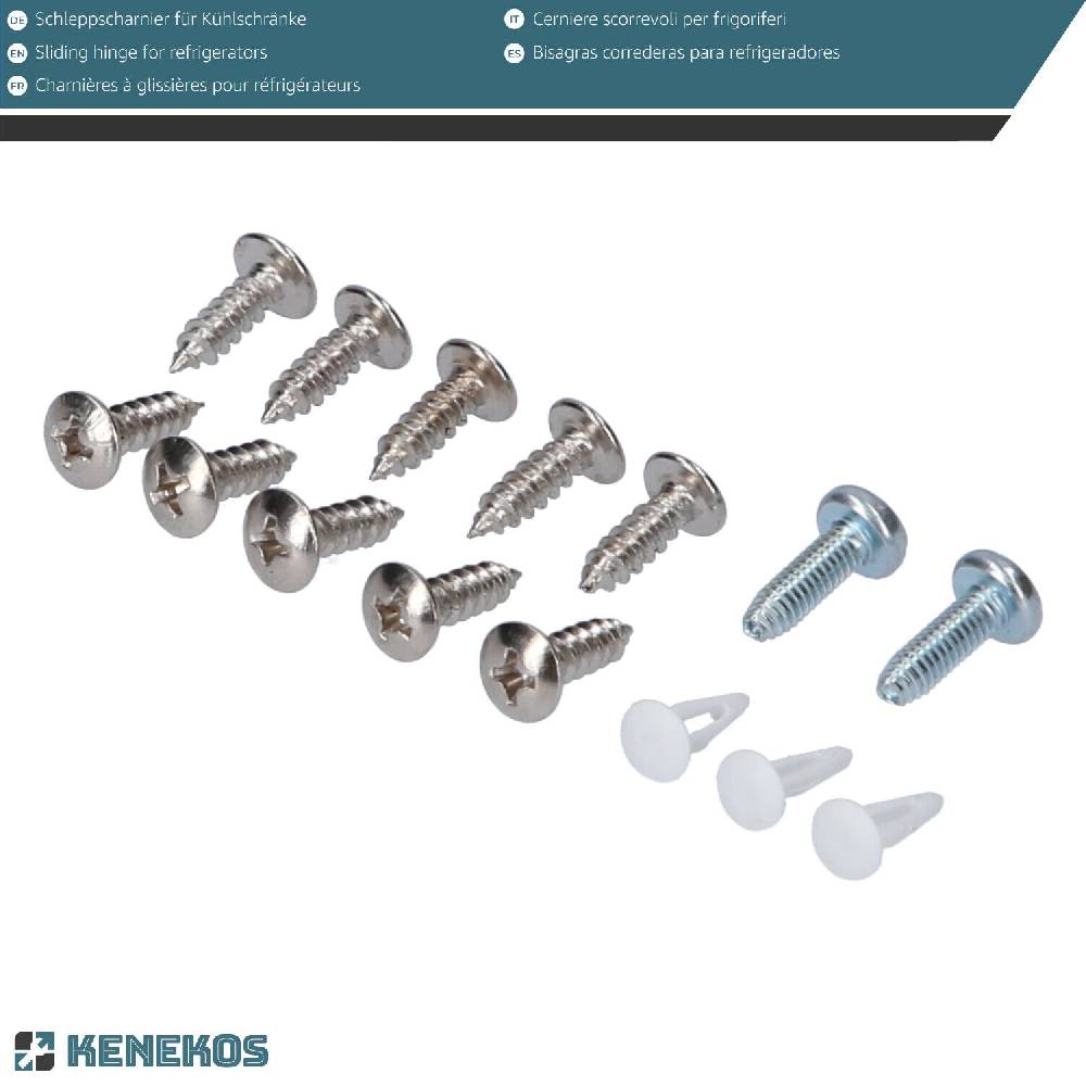 kenekos 2 x Universal Schleppscharnier Gleit Schiene Mitnehmer Kühlschrank wie 9086322 50% Rabatt mit kostenlosem Versand