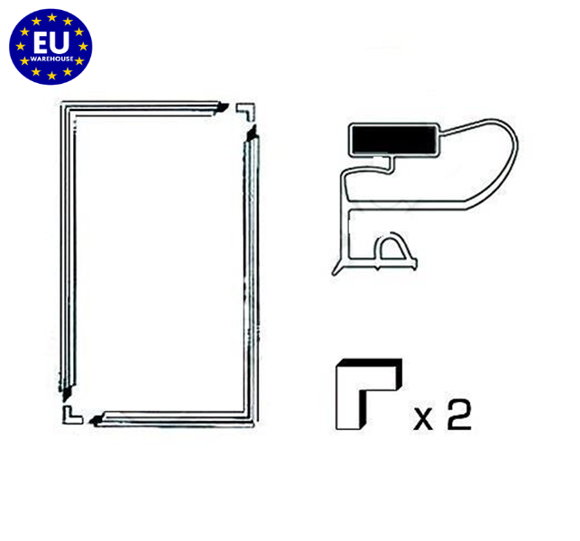 Lemona electric Universal Kühlschrank Türdichtung Set Mit Eingesetzt Magnet System
