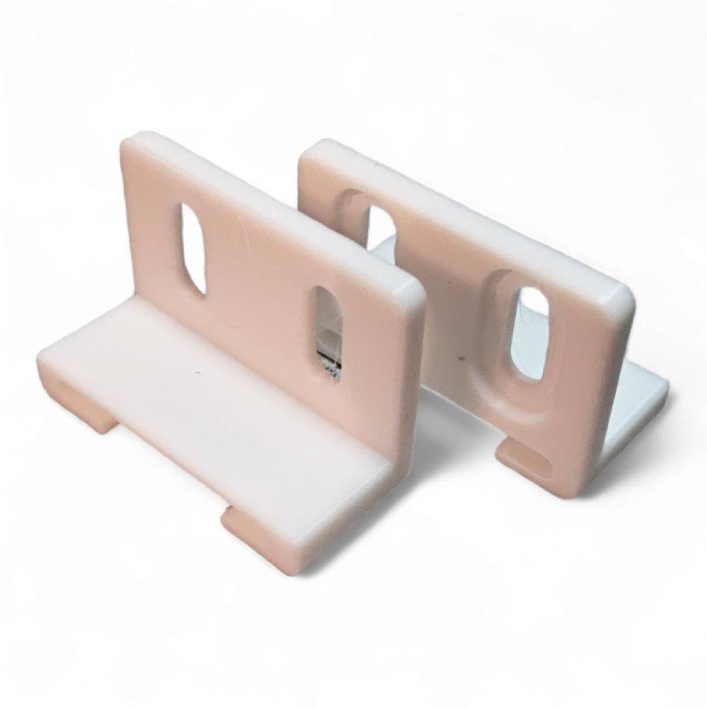3D Creativity Service Schleppscharnier Kühlschrank Winkel, Gleiter für ältere Modelle 2 Stück