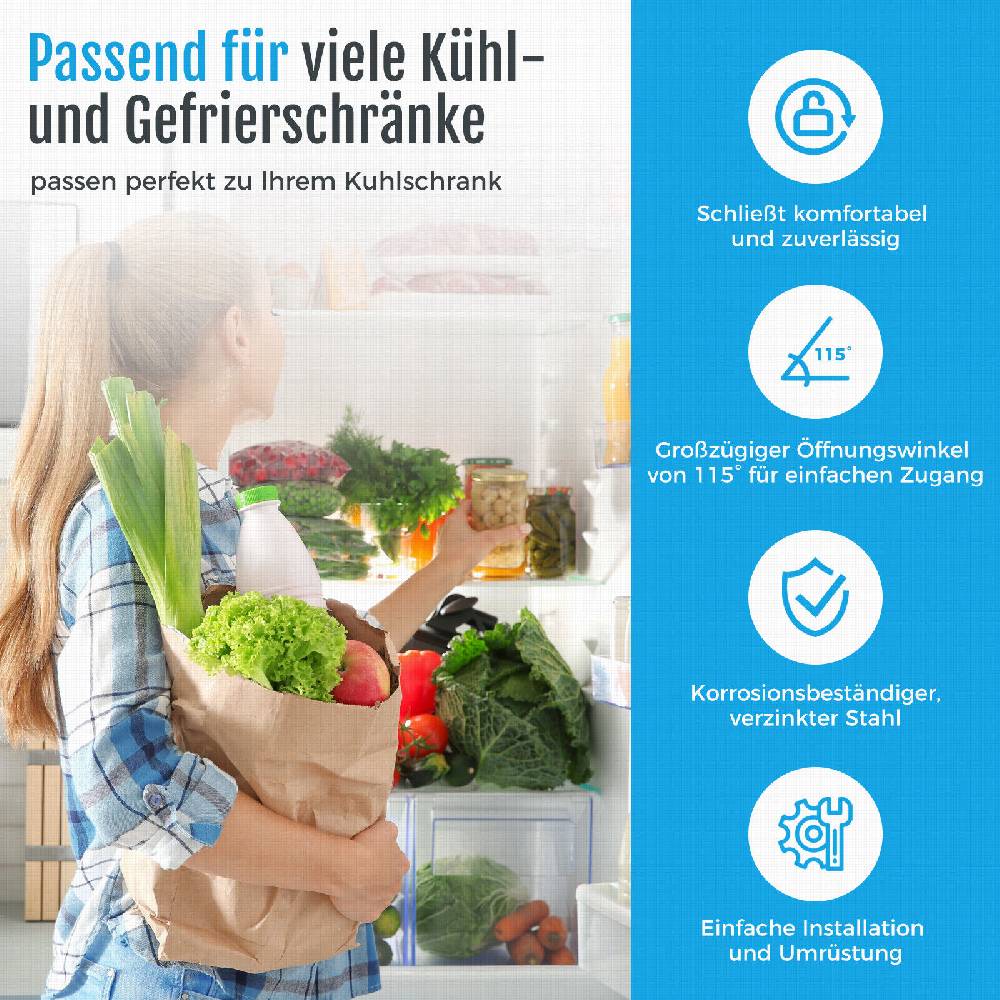 molihua-2017 Für BOSCH SIEMENS Scharnier Türscharnier Kühlschrank 2 Stück 00481147 Weihnachtsangebot
