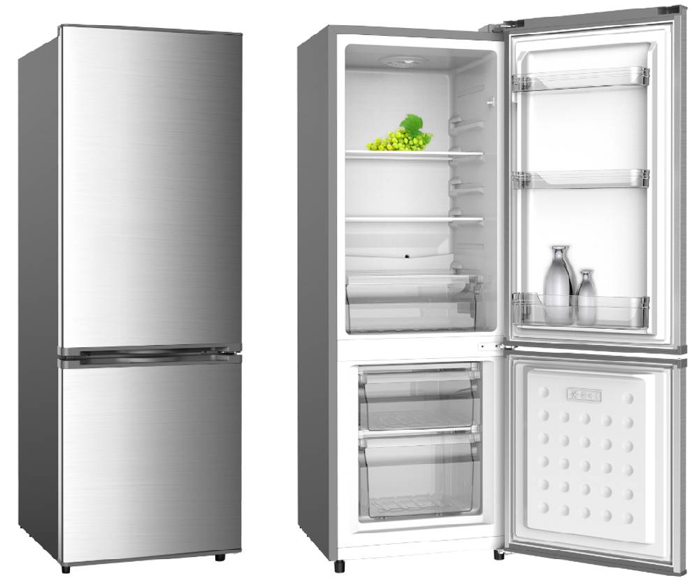 stuebinger_online B-Ware PKM KHKG173IXC Inox Kühlgefrierkombination 161L Kühlschrank LED Osterangebot
