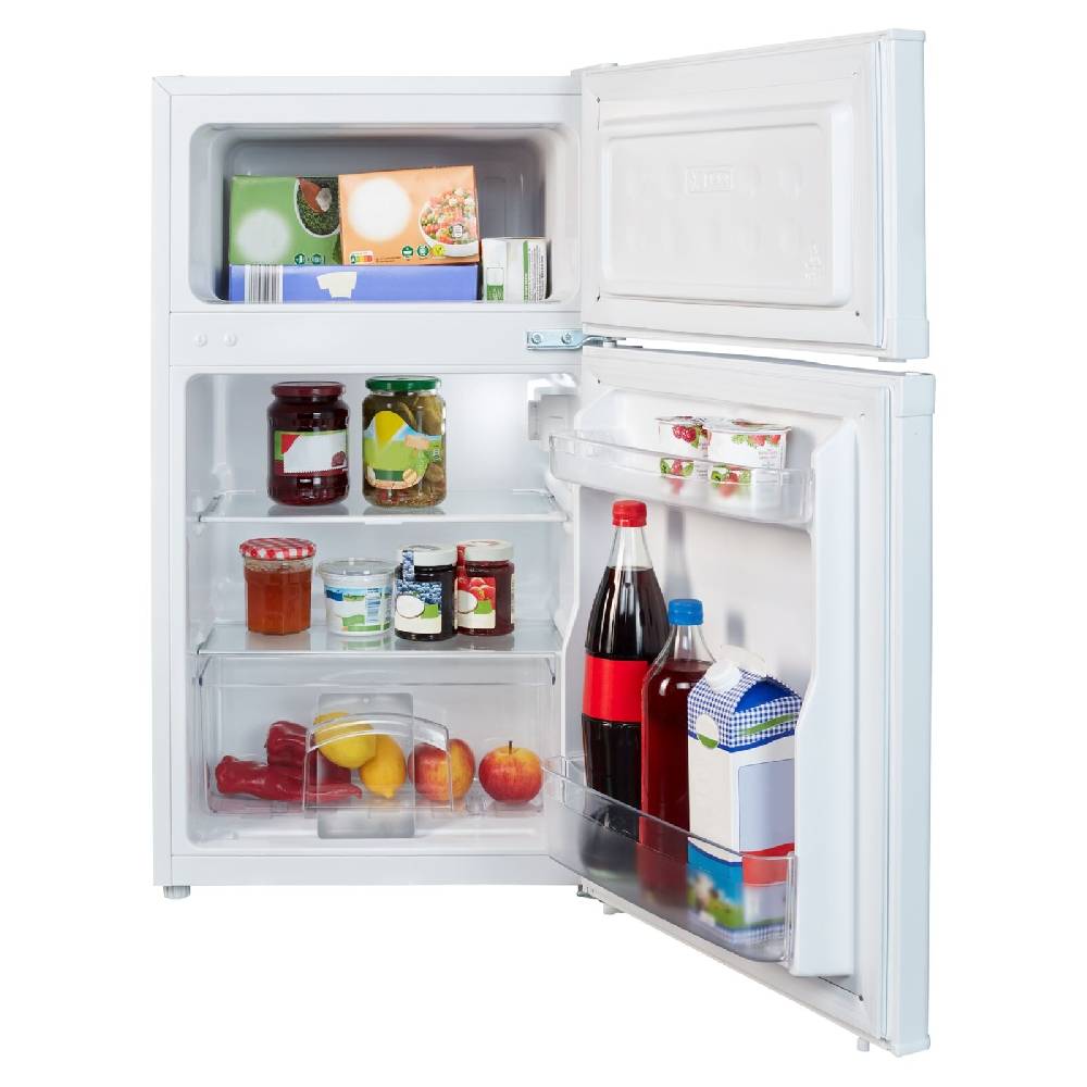 MEDIONshop-Deutschland MEDION MD 37689 Mini Kühl-Gefrierkombination 85L (61L+24L) 85cm 40dB 4* weiß E Valentinstagsangebot