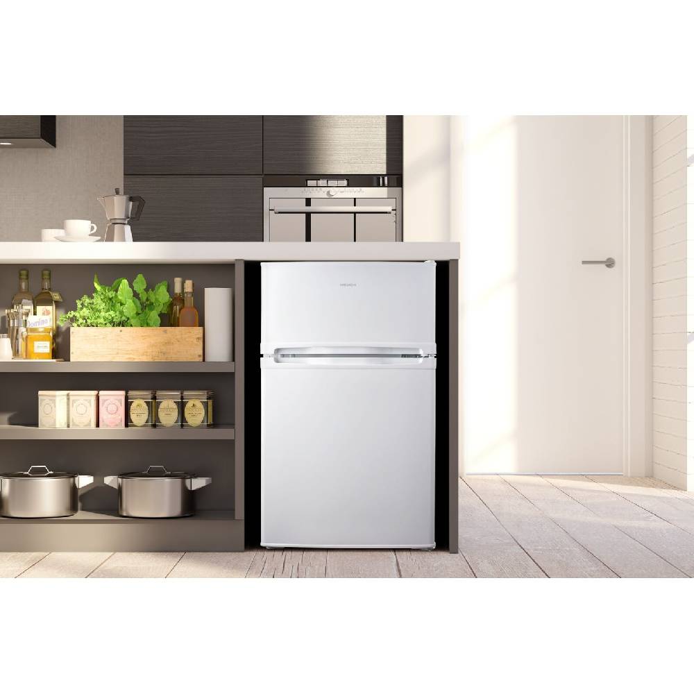 MEDIONshop-Deutschland MEDION MD 37689 Mini Kühl-Gefrierkombination 85L (61L+24L) 85cm 40dB 4* weiß E Valentinstagsangebot