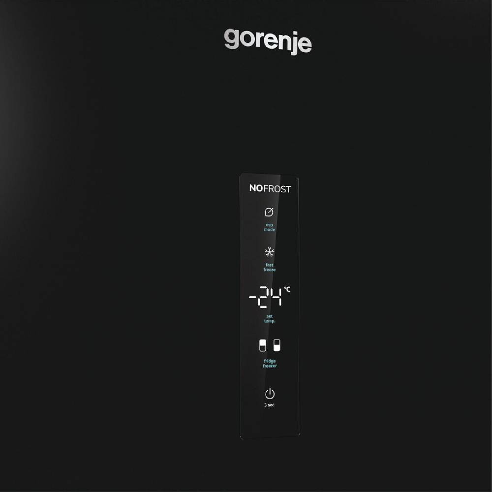 aruh_vertrieb Gorenje Kühl Gefrierkombination NoFrost Plus freistehend Kühlschrank Schwarz LED Jubiläumsangebot