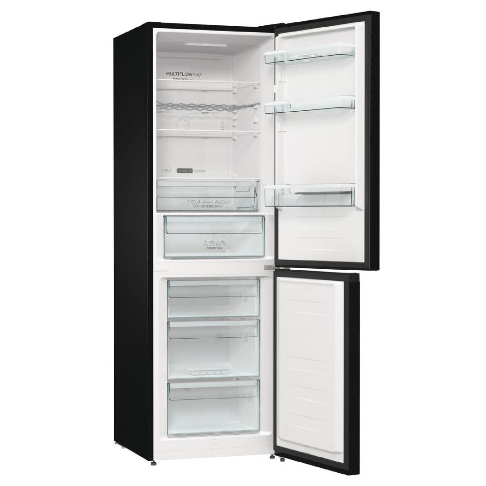 aruh_vertrieb Gorenje Kühl Gefrierkombination NoFrost Plus freistehend Kühlschrank Schwarz LED Jubiläumsangebot