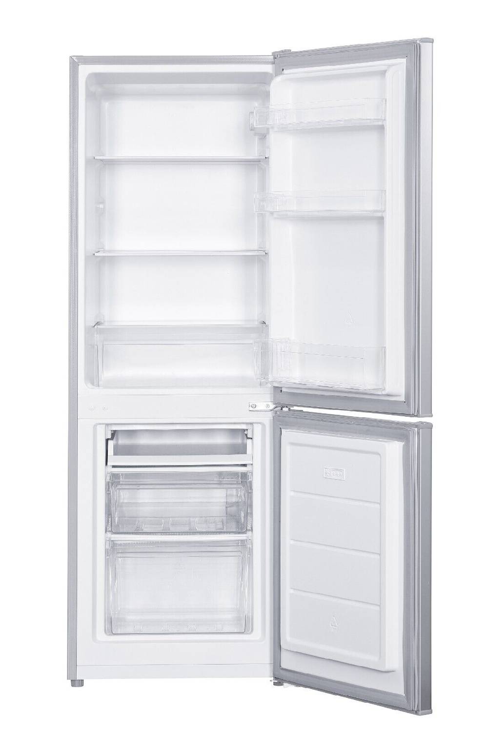 Homebird24 GERATEK Kühl-Gefrierkombination KG1200S, 173 Liter, silber, 4* Gefrierfach Lagerräumung