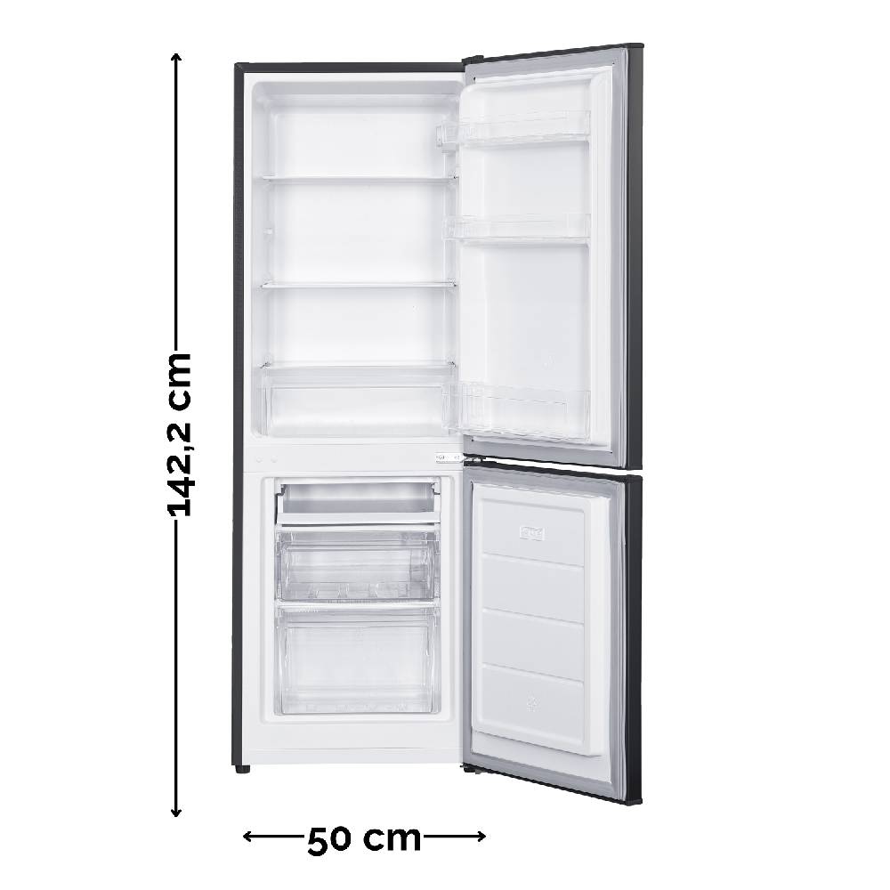 Homebird24 GERATEK Kühl-Gefrierkombination KG1200B, 173 Liter , schwarz, 4* Gefrierfach Top Angebot