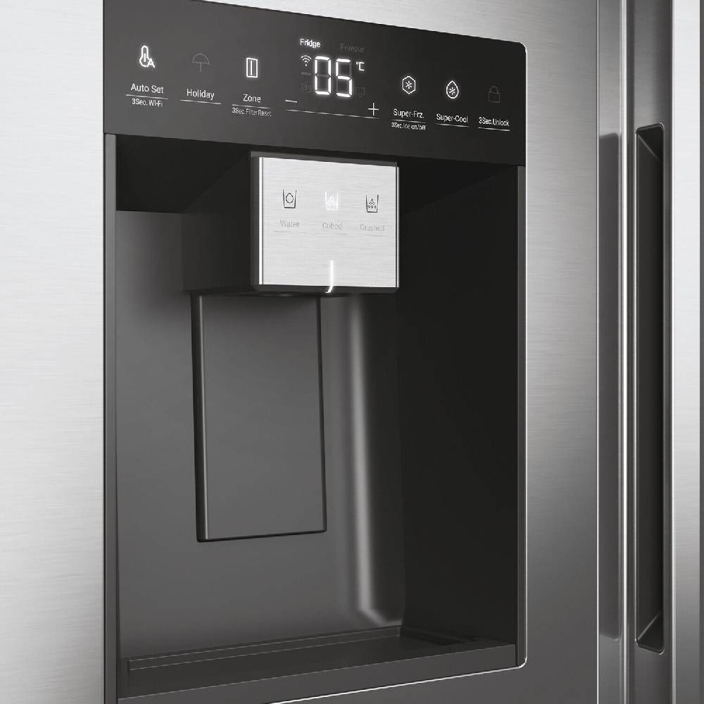 aruh_vertrieb Side by Side Kühlschrank Kühl Gefrierkombination Edelstahl NoFrost Eis Wasser Zeitlich begrenztes Angebot