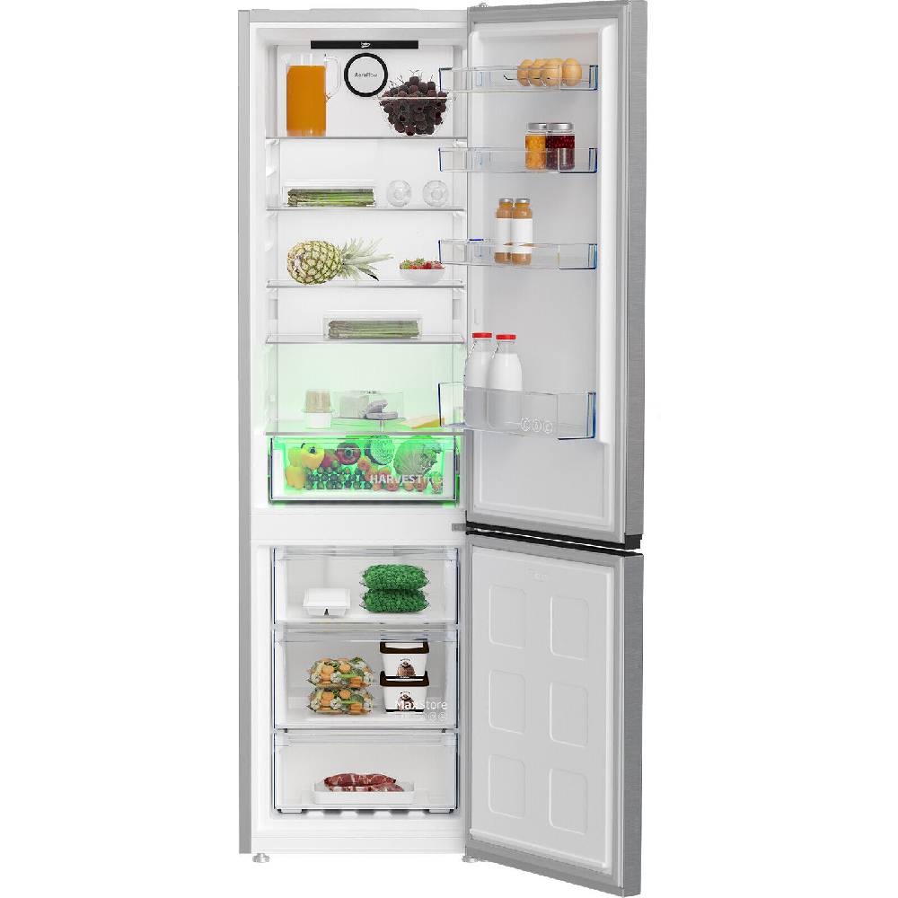 aruh_vertrieb Beko Kühl Gefrierkombination NoFrost Kühlschrank 203,5 cm Edelstahl Optik 355 L Exklusive Angebote