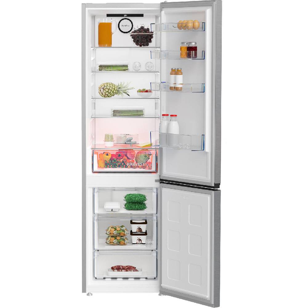aruh_vertrieb Beko Kühl Gefrierkombination NoFrost Kühlschrank 203,5 cm Edelstahl Optik 355 L Exklusive Angebote