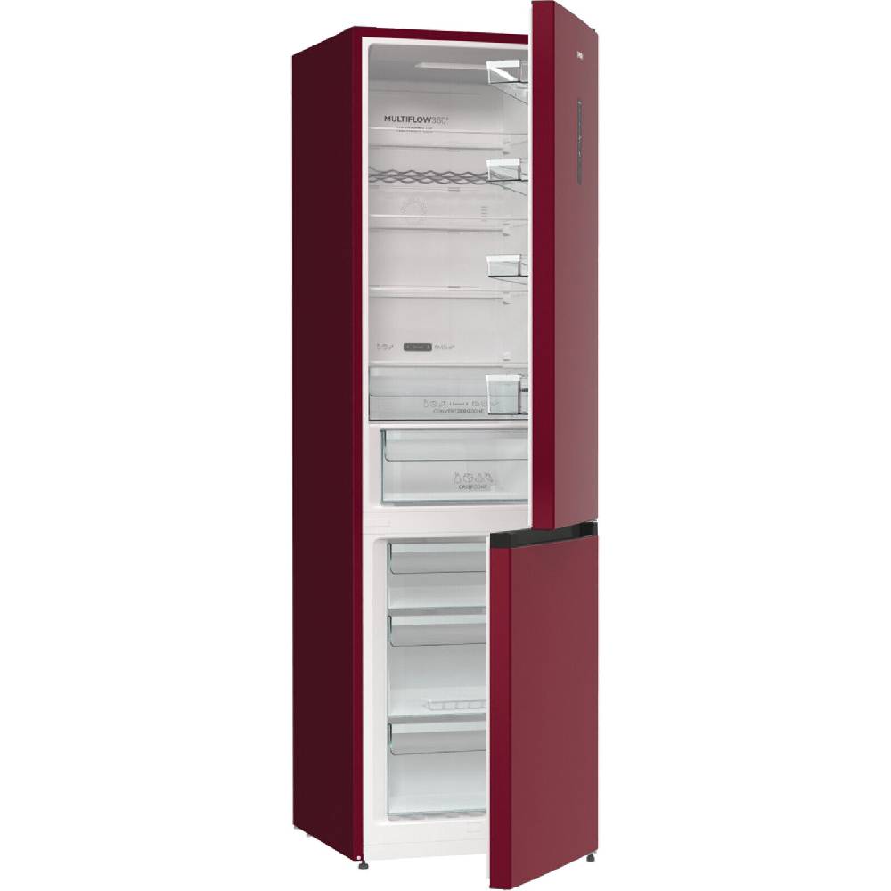 aruh_vertrieb Gorenje Kühl Gefrierkombination NoFrost Plus freistehend Kühlschrank 361L in rot Sonderangebote