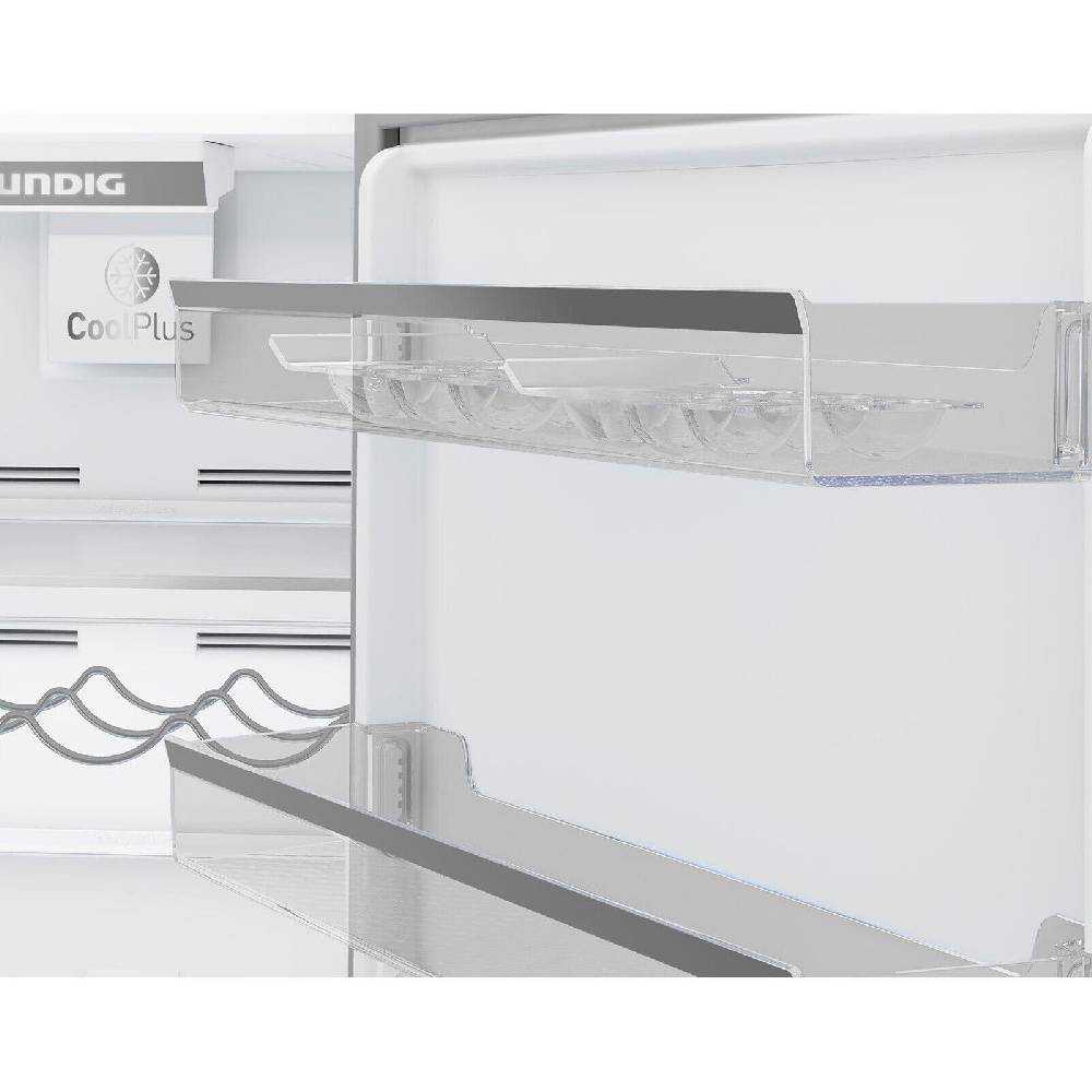aruh_vertrieb Grundig Kühl Gefrierkombination NoFrost Edelstahl VITAMINZone Display LED 323 L Riesige Ersparnisse