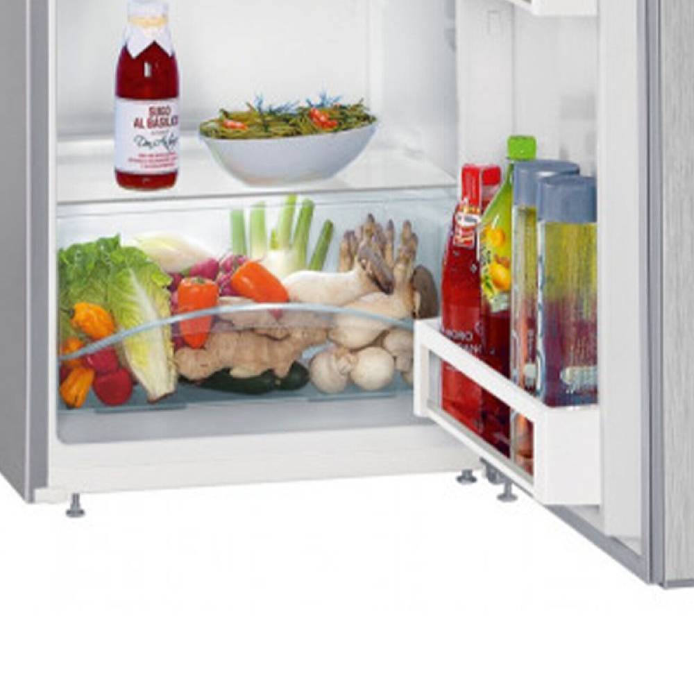 aruh_vertrieb Liebherr Kühl Gefrierkombination Kühlschrank Edelstahl Look LED 140 cm 233 Liter Wochenangebot