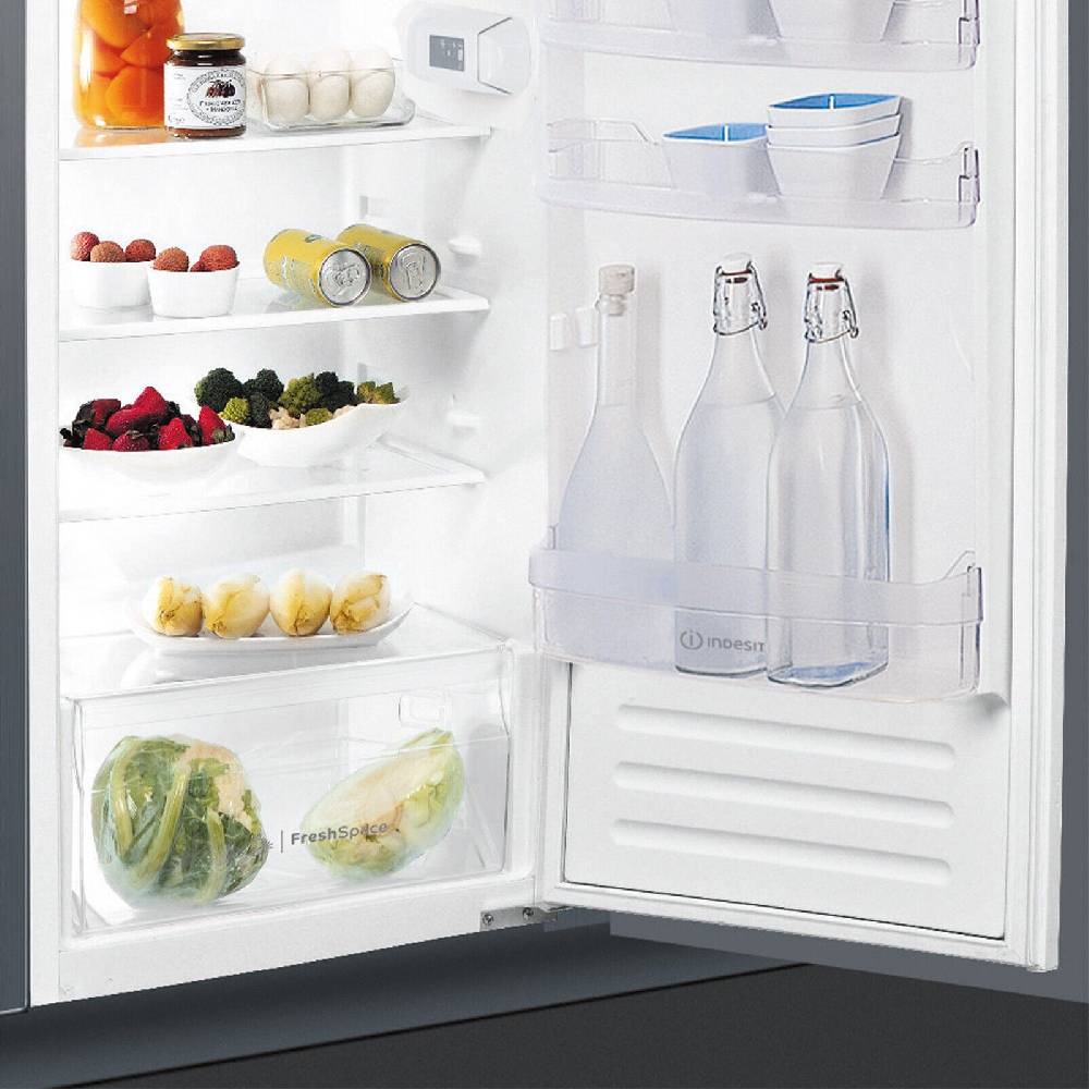 aruh_vertrieb Indesit Einbaukühlschrank 122 cm Nische mit Gefrierfach Schlepptür 189 L LED NEU Neueste Stile