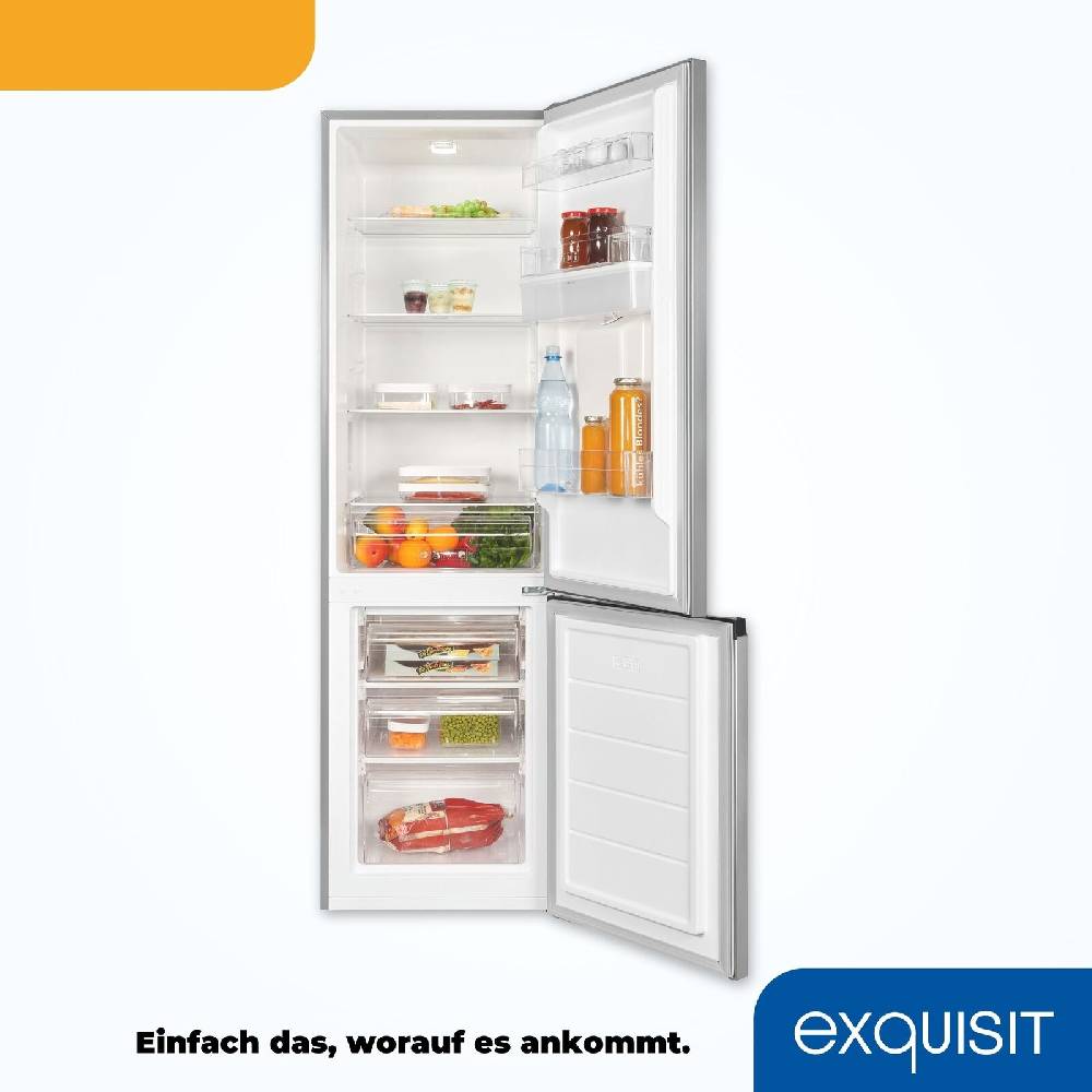 Exquisit Direkt Exquisit Kühl-Gefrierkombination KGC265-70-WS-040E inoxlook | 260 l Nutzinhalt Sonderangebot der Fabrik